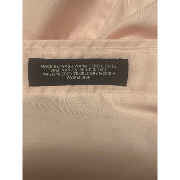 GUC Daniel Cremieux Men's Pink Button Up Dress Shirt 100% Cotton Size 17 1/2-35 - Picture 4 of 5